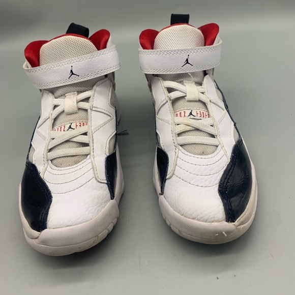 NIKE AIR JORDAN JUMPMAN TWO TREY BASKETBALL (PS) White 13C - Picture 5 of 6